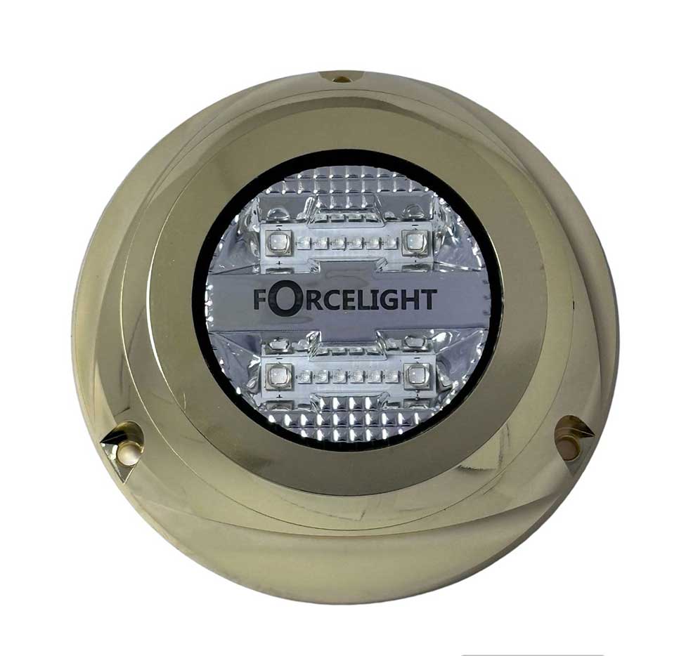 60W Mavi Yüzey Montajlı Sualtı Lambası Bronz - D1